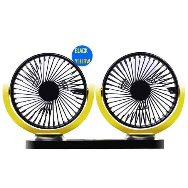 Universal USB Mini Electric Car Fan Low Noise Summer Car Air Conditioner 360 Degree Rotating Cooling Fan Car 1 Pc