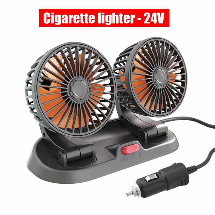 Universal Cigarette Lighter Knob Mini Electric 12V Car Fan Low Noise Summer Car Air Conditioner 360 Degree Rotating Cooling Fan Car 1 Pc