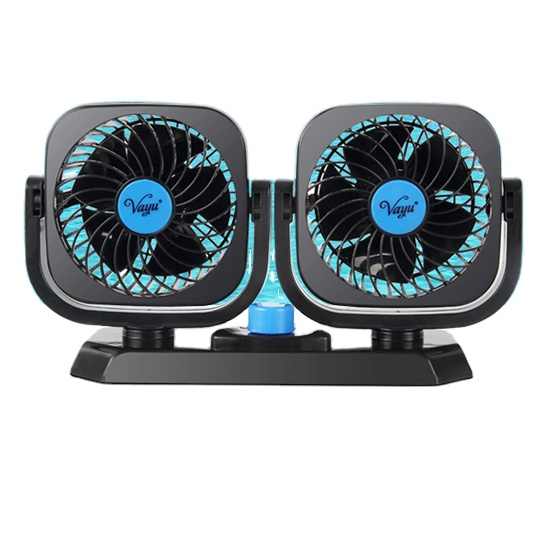 Universal 12V Mini Electric Car Fan Low Noise Summer Car Air Conditioner 360 Degree Rotating Cooling Fan Car Cooler 1 Pc