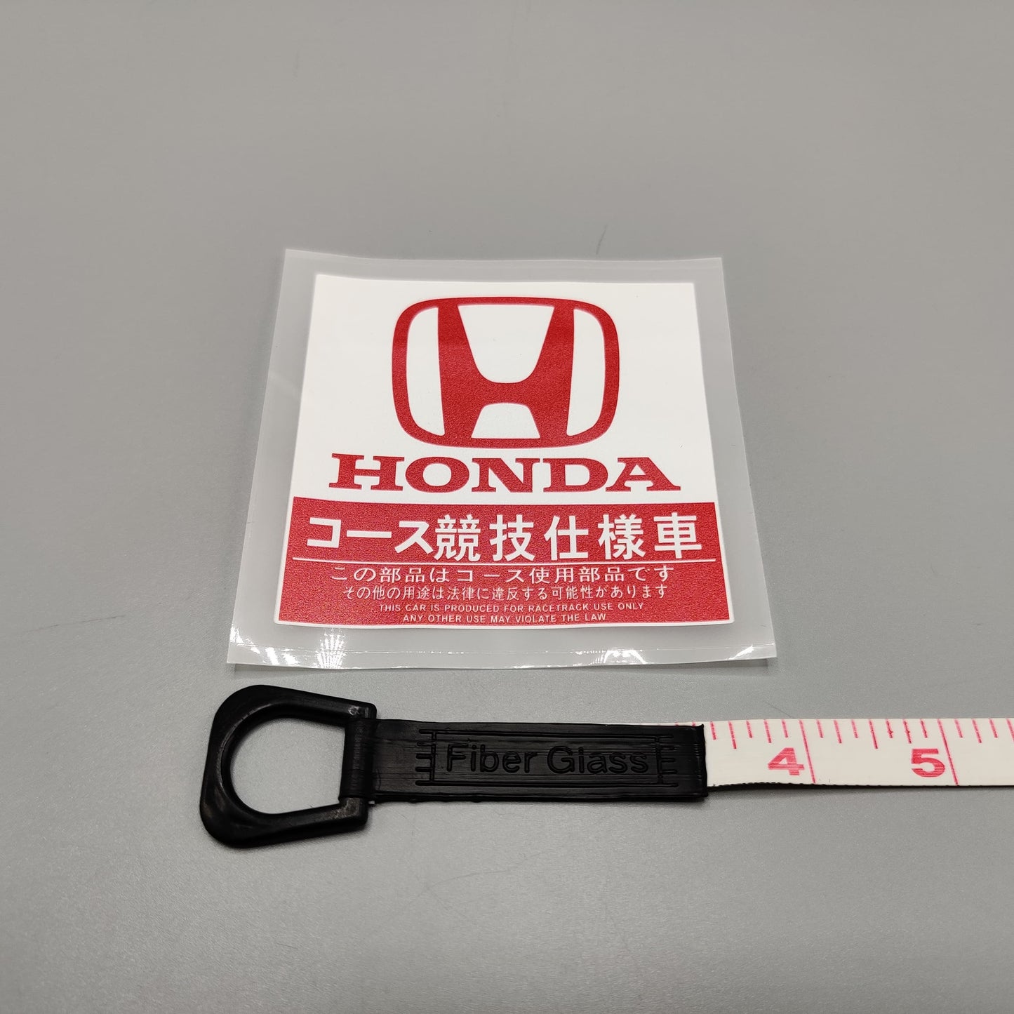 Premium Quality Custom Sticker Sheet For Car & Bike Embossed Style HONDA Red