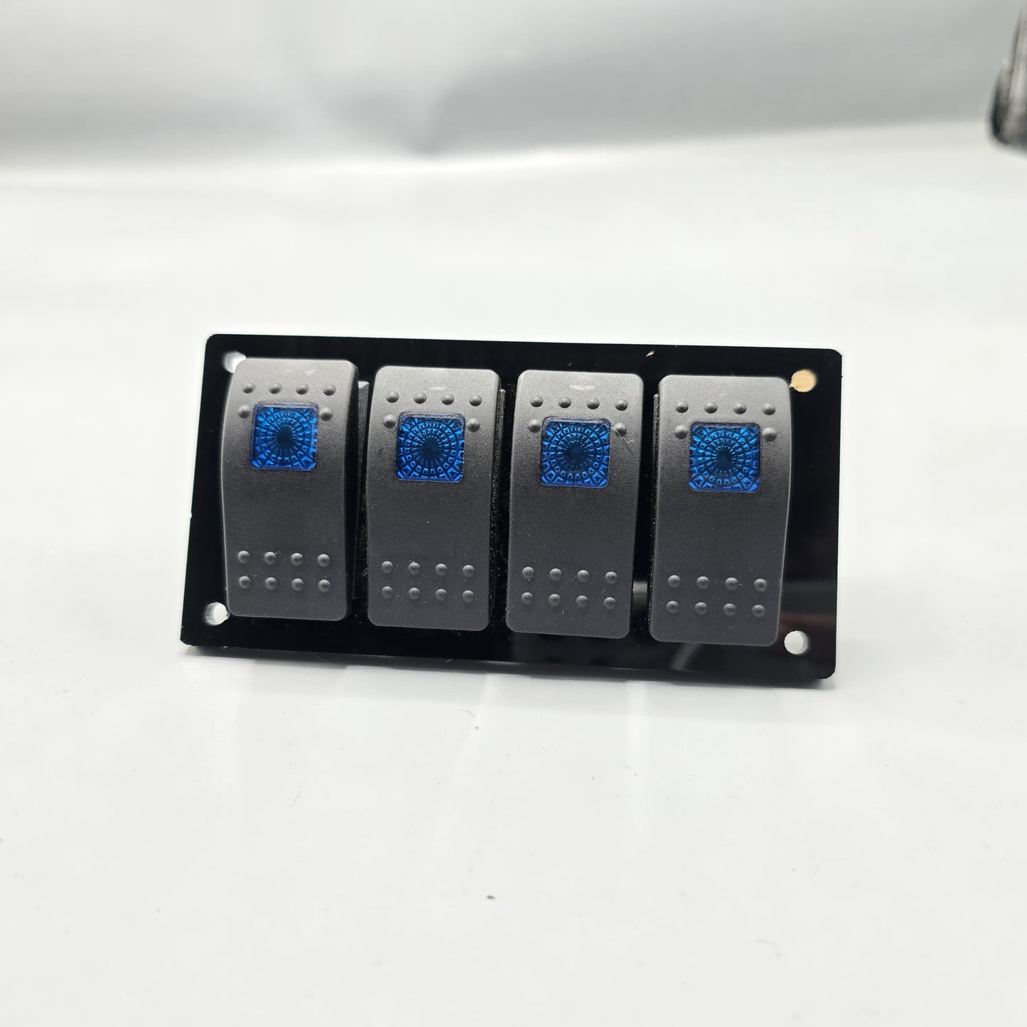 Universal 5-inch Switch Panel 4pcs Rocker Switches 1 Pc (Blue)