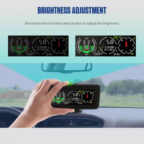 Universal HUD M60 GPS Digital Speedometer with Compass Inclinometer for Off Road Accessories 4x4 On-board Computers 1 Pc