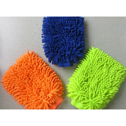 Universal Car Microfiber Cleaning Dusting Microfiber Wash Mitt Gloves With Premium Quality Pc 1