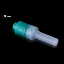 Universal Neon Tire Nozzle Light Green 2 Pcs Set