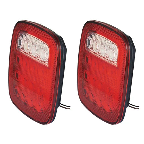 Universal Jeep Back Light 16LED Wrangler JK TJ CJ YJ Model Universal Style 2 Pcs Set