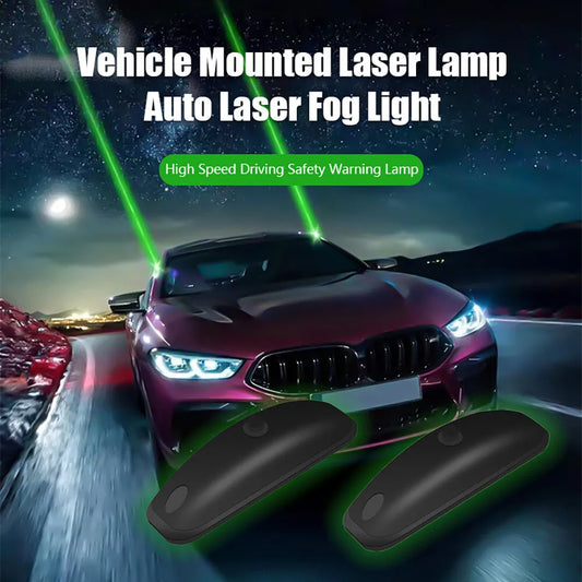 Universal Car Green Lasers Mounted On Vehicles Car Roof Rechargeable Laser Warning Lights Sign Light 2 Pcs Set