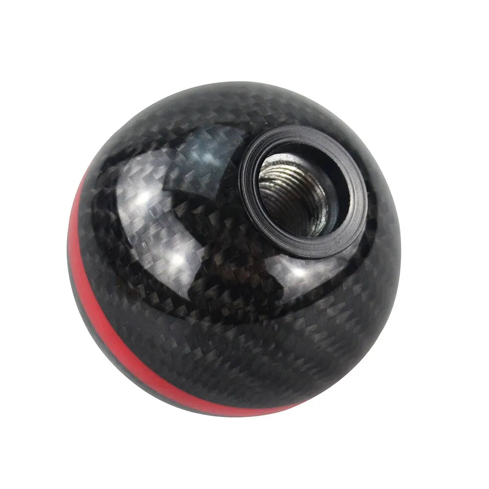 Universal Mugen Carbon Fiber 5 Speed Style Gear Shift Knob Manual Transmission Shifter Lever Stick(Black)