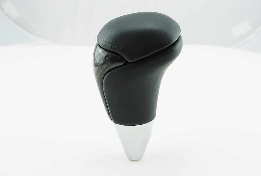 Universal Carbon Fiber Shift Gear Knob Car Shifter Lever Most Manual Automotive Vehicles(Black)