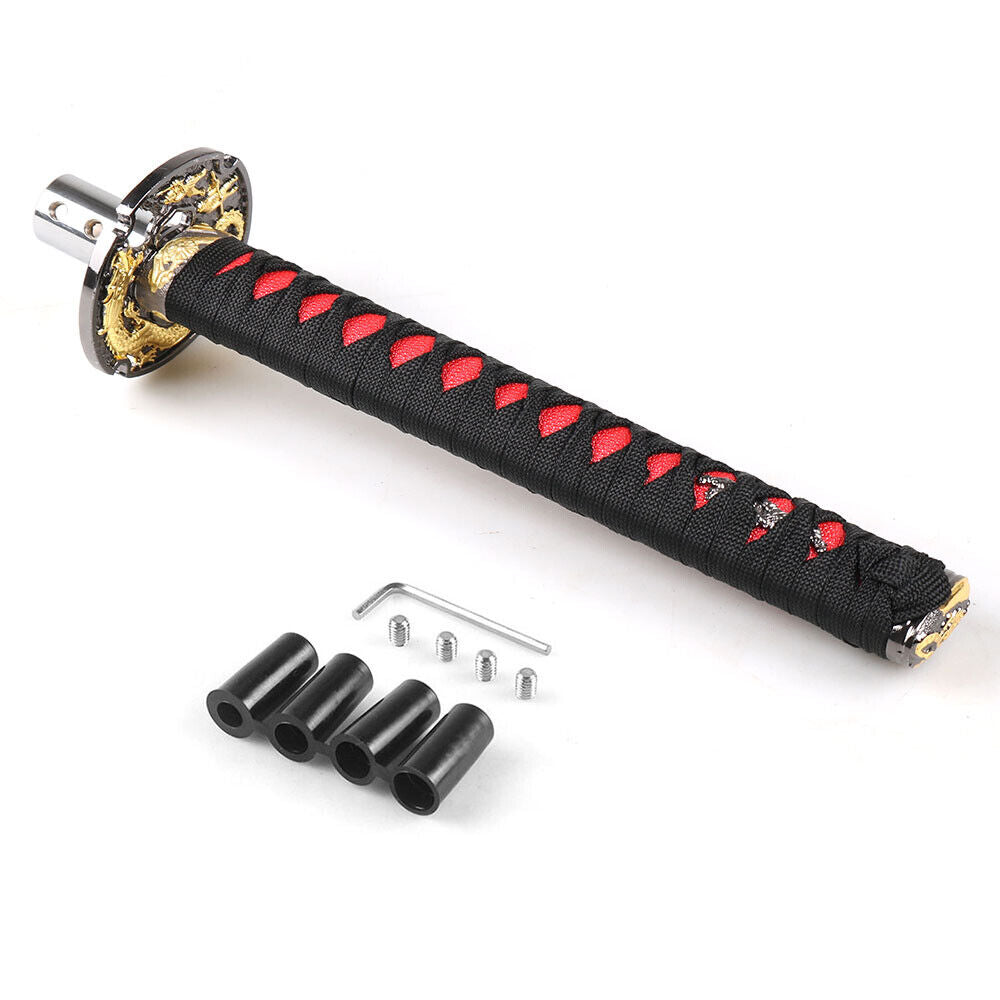 Universal Long Sword Katana Handle Gear Shift Knob Manual Transmission Shifter Lever Stick(Black)