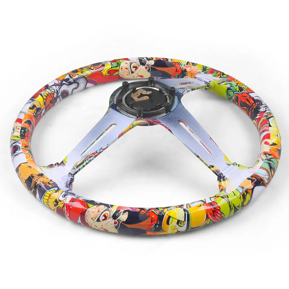 Universal Hydro Fobic Semi Deep Dish Steering Funky Style 3